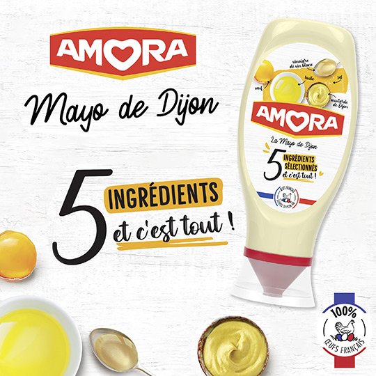 image-Nouvelle Mayo de Dijon 5 ingrédients Amora ®