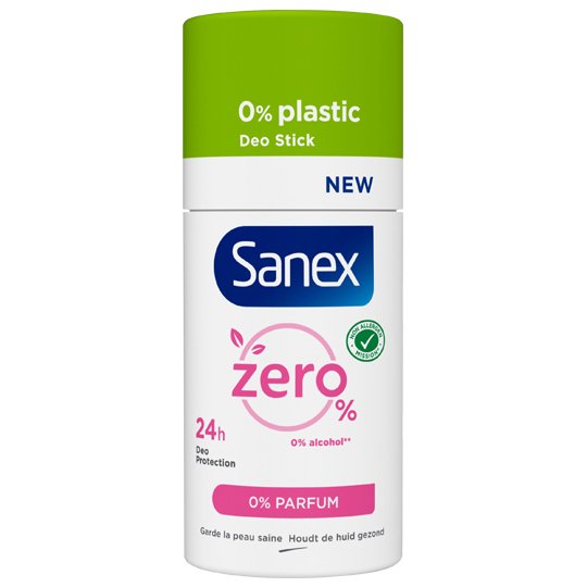 image-Sanex Déodorant Solide Zéro% 0% parfum